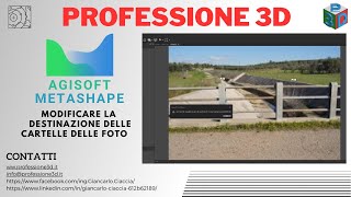 Modificare la destinazione delle cartelle delle foto in Agisoft Metashape [upl. by Sedecrem309]