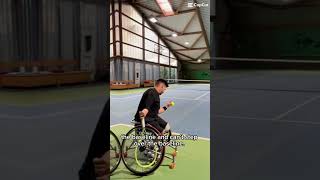 Good serve in wheelchair tennis [upl. by Ahsenod816]