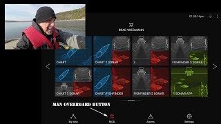 How to use the Raymarine Axiom Man Overboard feature [upl. by Joella996]