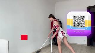 How to Clean Floors with Lolli Body Art Performance [upl. by Emmy669]