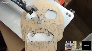 Using a spiral scroll saw blade live [upl. by Nauqel293]