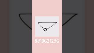 Necklace Codes for Girls Part 2 for Roblox Works in any game that allows you Codes in roblox [upl. by Rudman]