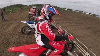 alfie bracey 1st race on the 125 grittenham mx track15924 rngwood mx club gopro youth [upl. by Giustino464]