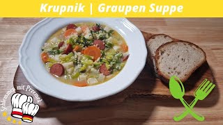 Ein gesunde und leckere Suppe  Krupnik  Graupen Suppe [upl. by Ennylyak]