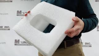 Types of Packaging Foam  explained by MLINE Custom Packaging Solutions [upl. by Yarled]