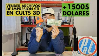 Vender en CULTS 3D 💰 y cobrar en DOLARES 💵  Impresion 3D [upl. by Cardwell]