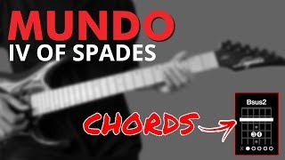 Mundo  IV of Spades Guitar Chords  OUTRO Lead [upl. by Amice]