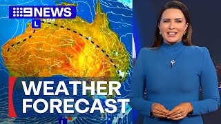 Australia Weather Update Light showers for Sydney  9 News Australia [upl. by Neleh]