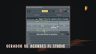 Gerador de Acordes nativo do FL Studio [upl. by Essilec]