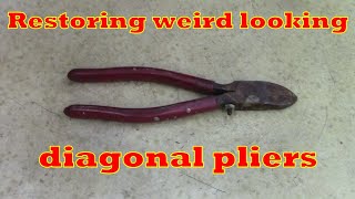 Restoring weird DIAGONAL PLIERS [upl. by Allecnirp]