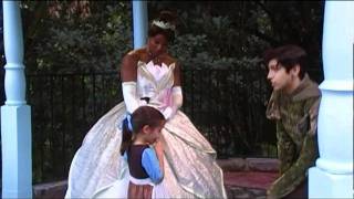 Ella meeting Princess Tiana and Prince Naveen in Walt Disney World [upl. by Lilly]