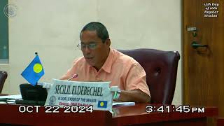 Palau National Congress  11th OEK The Senate 15th Day of 16th Regular Session [upl. by Yauqram]