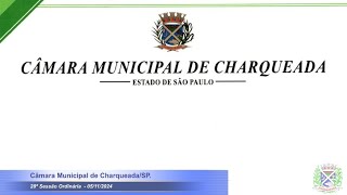 28ª Sessão Ordinária de 2024  05112024  Câmara Municipal de CharqueadaSP [upl. by Natsyrt]