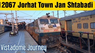 12067 Guwahati Jorhat Town Jan Shatabdi Express  Fastest Train to Jorhat  Vistadome Journey [upl. by Hetti477]