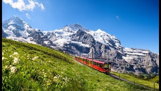 LuzernInterlakenJungfraujoch  Scenic Train Ride HappyRail [upl. by Secnirp]