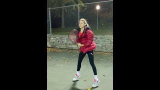 Canadian Tennis Star Genie Bouchard Doing Tennis Practice  YouTube Short Video  24 [upl. by Anah]