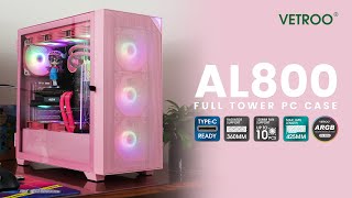 Vetroo EATX Full Tower Gaming PC Case [upl. by Glanville]