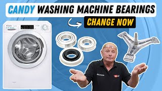 How to replace washing machine bearings on Candy Hoover Otsein Zerowatt [upl. by Johppah394]