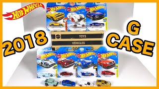 Unboxing Hot Wheels 2018 G Case 72 Car Assortment [upl. by Pravit]