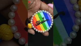 How to make Easy amp Colourful Rakhi at homeDIY Name RakhiRakhi making shorts rakhi rakhispecial [upl. by Januisz]