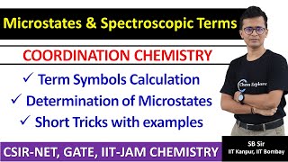 Microstates in Coordination Chemistry  Atomic Term  Spectroscopic Terms and Term Symbol [upl. by Shipman697]