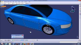 CATIA V5 Car Surface Modeling With Blueprints Tutorial [upl. by Nolyag]