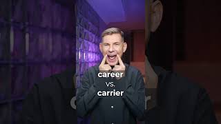 career vs carrier shorts english education pronunciation vocabulary [upl. by Nosrak]