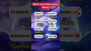 Whos most likely zodiac edition tarot birthsigns zodiacsigns horoscope universe hindi humor [upl. by Atteuqaj]