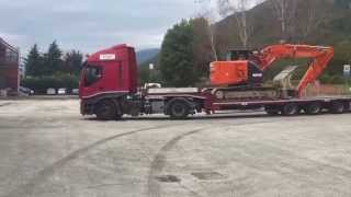 IVECO STRALIS 480 amp HITACHI ZX 135 U5 [upl. by Mose893]