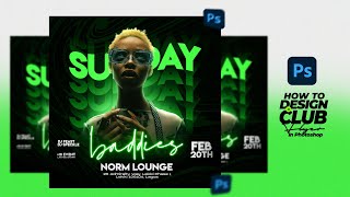 HOW TO DESIGN A CLUB FLYER IN PHOTOSHOP EASY STEPS [upl. by Reivaj83]