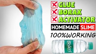 NO GLUE WATER SLIME ASMRHOW TO MAKE WATER SLIME WITHOUT GLUE AND BORAXSLIME MAKING WITH WATER [upl. by Annawaj]