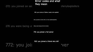 What error codes mean [upl. by Rosaline899]