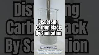 Ultrasonic Dispersion of Carbon Black  Hielscher Ultrasonics Sonicator UP200St [upl. by Kraul27]