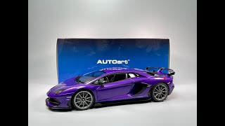 AUTOART Lamborghini Aventador SVJ Viola Pasifea [upl. by Thessa]