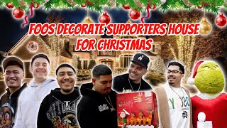 FOOS DECORATE SUPPORTERS HOUSE FOR CHRISTMAS [upl. by Methuselah]