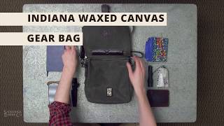 Waxed Canvas Indiana Gear Bag  What it Fits  Saddleback Leather Co [upl. by Pare832]