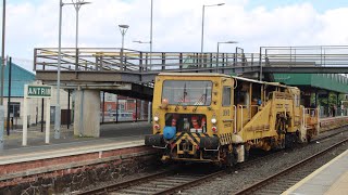 Plasser amp Theurer Tamper 08N8 seen at Antrim 040624 [upl. by Virgel423]