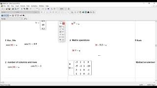 Mathcad 15  Part 3 MATRIX [upl. by Mathre]