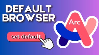 How to Set Arc as Default Browser on Windows 11 [upl. by Ashford838]