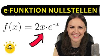 NULLSTELLEN e Funktion berechnen – eFunktion Satz vom Nullprodukt [upl. by Suolkcin]