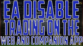 EA Disable Trading on the Web and Companion App [upl. by Nitsed]