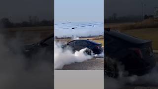 CT5V blackwing VS Hellcat Burnout🔥 which one was better mopar srt burnout ct5vblackwing cars [upl. by Fair80]