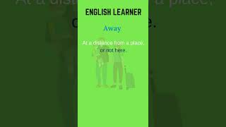 English Word  Away  Meaning With An Example englishwords english Away [upl. by Toms]