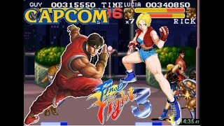 Final Fight 3 SNES Expert Difficulty2Players No Recoveries No Death Speed Run [upl. by Notsud]