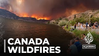 Canada to deploy army to help fight wildfires in British Columbia [upl. by Nilcaj519]