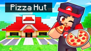 Opening Our PIZZA HUT Restaurant In Minecraft [upl. by Emawk]