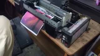 Epson l800 easy head cleaning process [upl. by Enyala656]