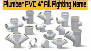 Plumbering material name and pictures plumbing fitting names  PVC fitting [upl. by Haidabez]