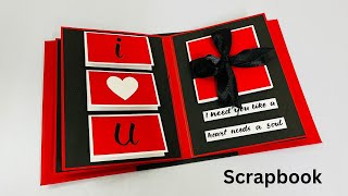 How to make Scrapbook  Scrapbook Tutorial  Scrapbook For Beginners [upl. by Sirovaj938]