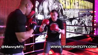 Dario Bredicean Public Workout For BOXE MANIA [upl. by Modnar]